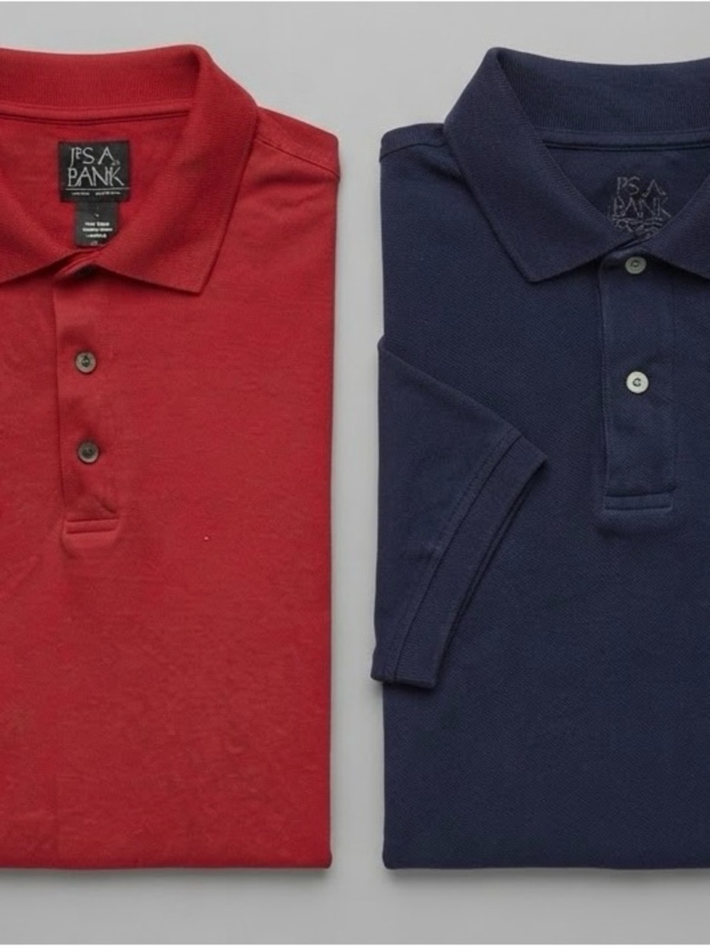 Jos. A. Bank Men's Polo Pair - Red and Navy
